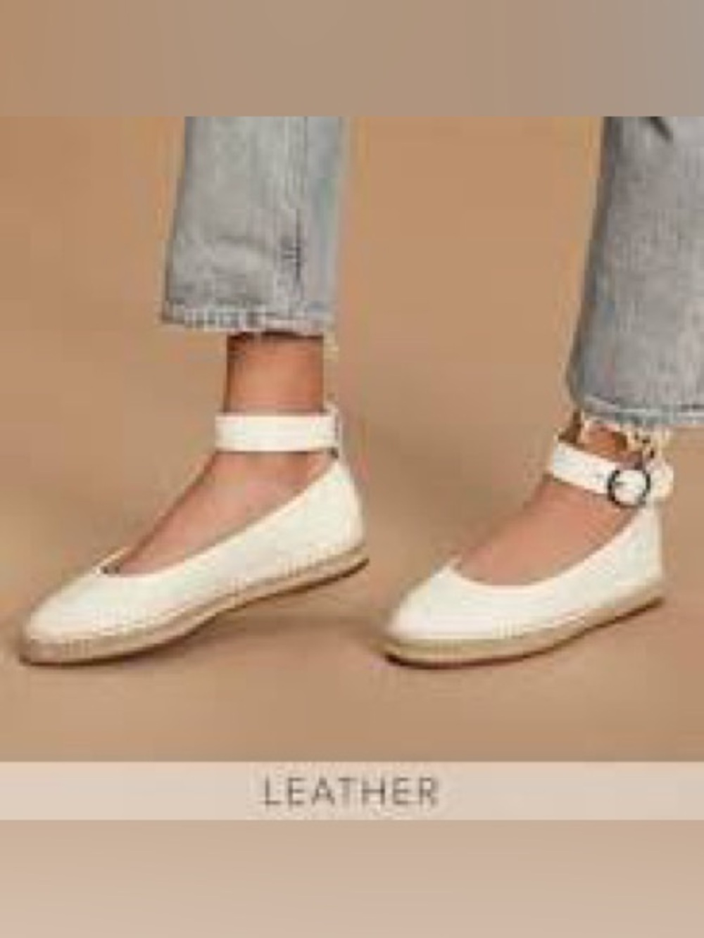 Splendid Ace White Leather Espadrille Ankle-Strap Flats Women’s 10